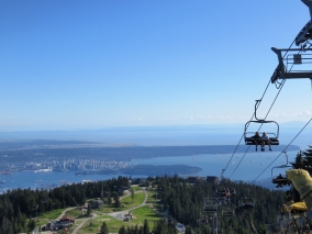 Downtown Vancouver from the top of Grouse Mountain
